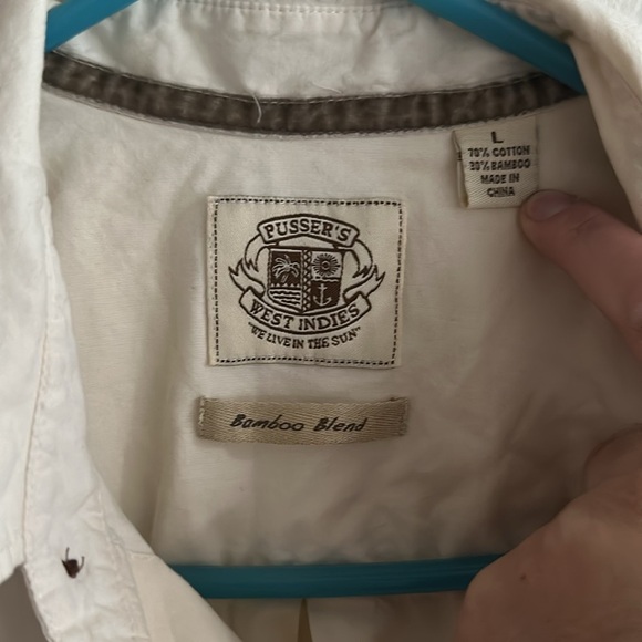 Pussers West Indies bamboo blend shirt button up - Picture 2 of 5